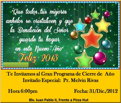 Iglesia Adventista del Séptimo Día Tepeyac - Announcement: Programa Especial de Fin de Año Iglesia Adventista del Séptimo Día Tepeyac - Announcement: Programa Especial de Fin de Año
